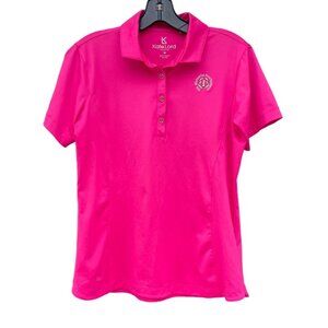 Kate Lord Women’s Medium M pink golfing collared shirt